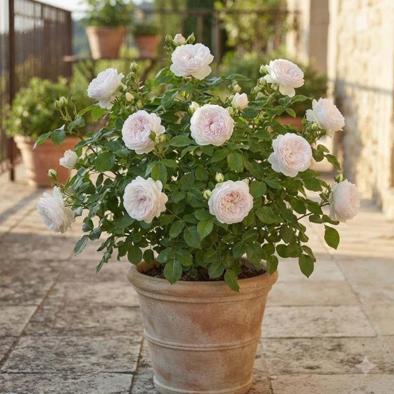 Rosier à fleurs groupées Rose Blush® 'Evevic'