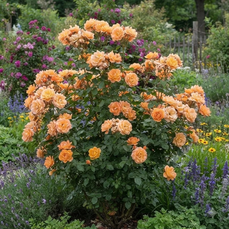 Rosier à fleurs groupées Westerland® 'Korwest'