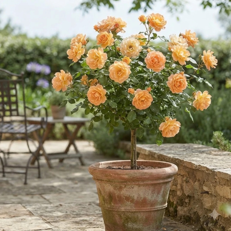 Rosier à fleurs groupées Westerland® 'Korwest'