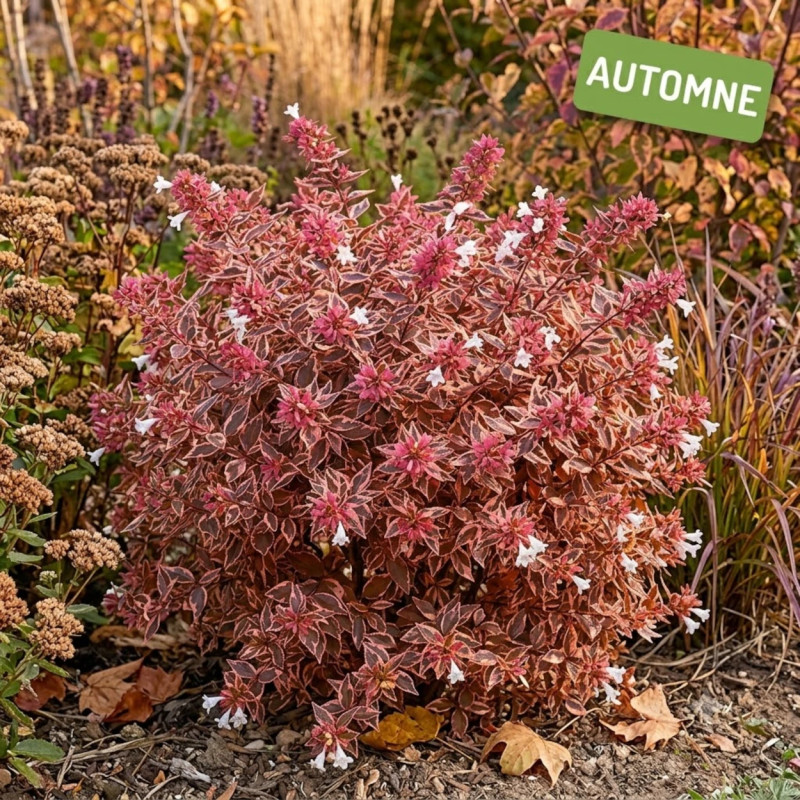 Abelia Confetti® 'Conti', Abélia à grandes fleurs