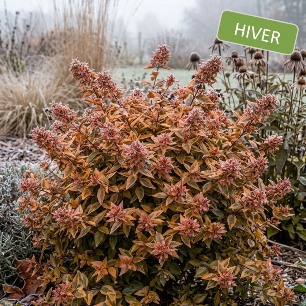 Abelia Mystic Daydream® 'Opstal40', Abélia à grandes fleurs en biver Abelia Mystic Daydream® 'Opstal40', Abélia à grandes fleurs en biver