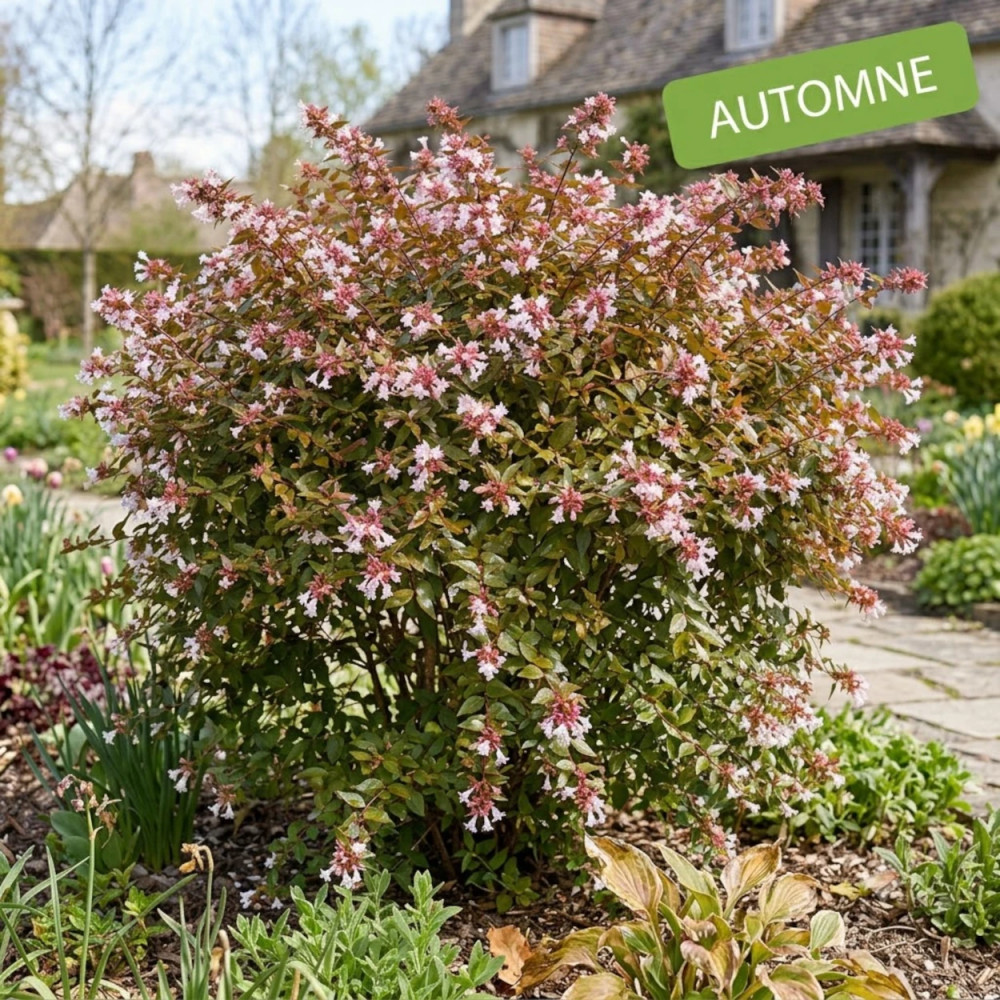 Abelia Semperflorens, Abélia à grandes fleurs à l'automne