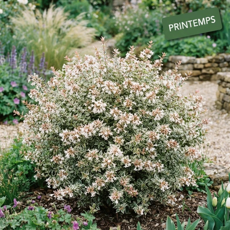 Abelia Sparkling Silver, Abélia panachée
