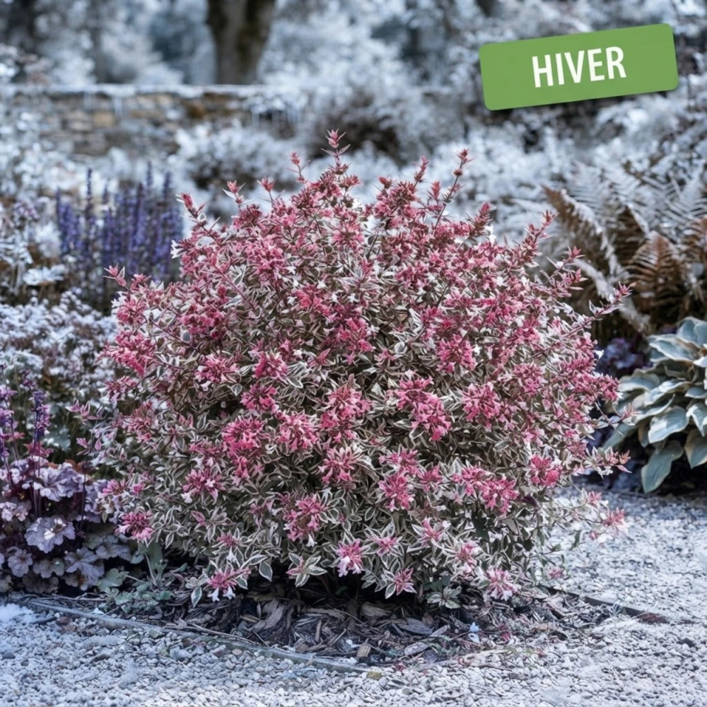 Abelia Tricolor Charm® 'Mincautri' - SILENCE, ça pousse !, Abélia à grandes fleurs en hiver