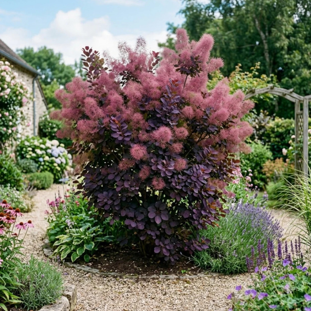 Arbre à perruque pourpre, Cotinus Arbre à perruque pourpre, Cotinus