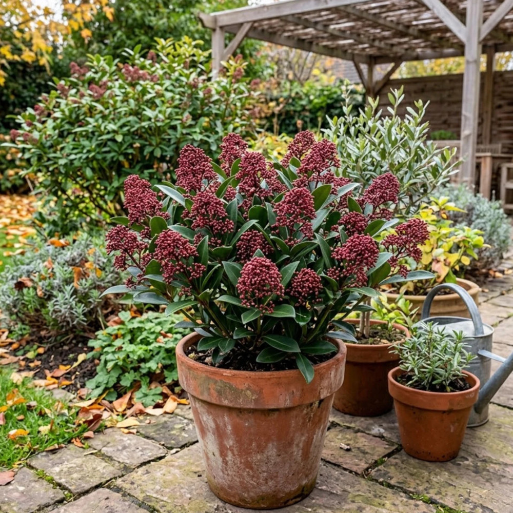 Skimmia du Japon 'Rubella'