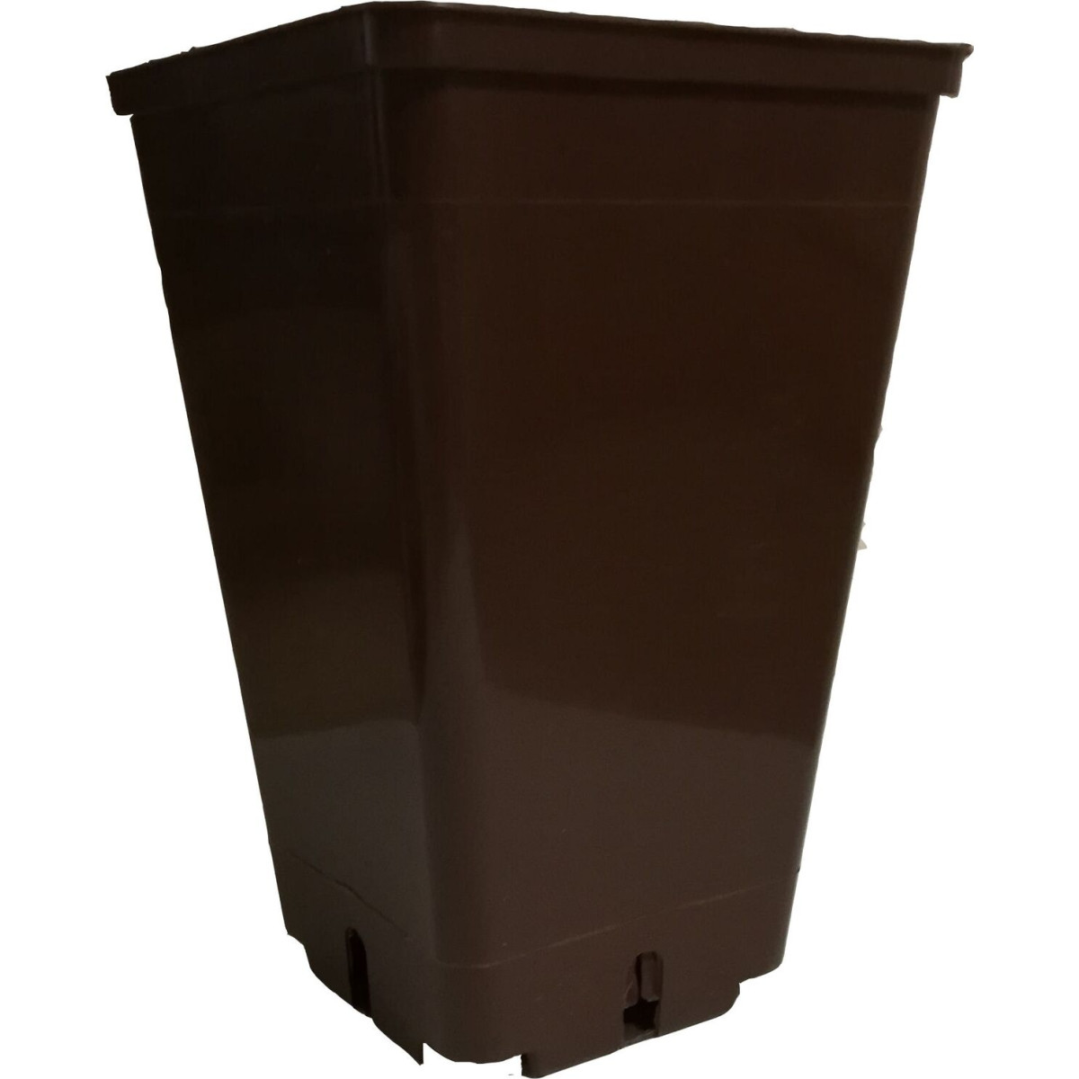Pot de culture carré 3 litres marron