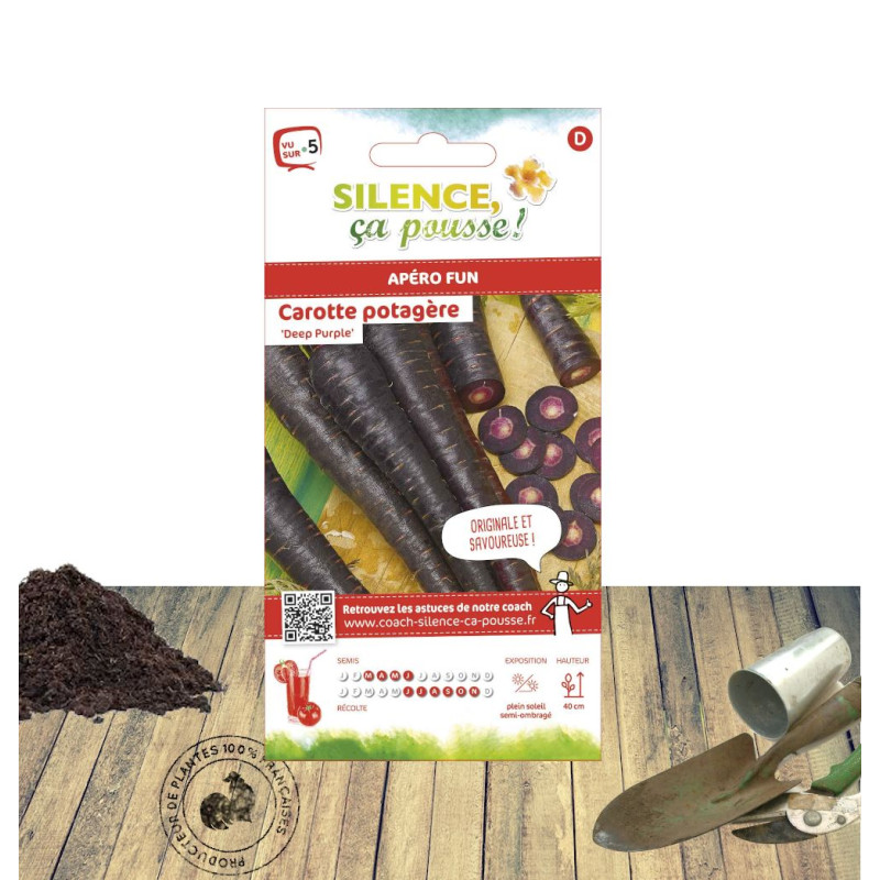 Graines de Carotte Deep Purple F1 - Silence ça Pousse !
