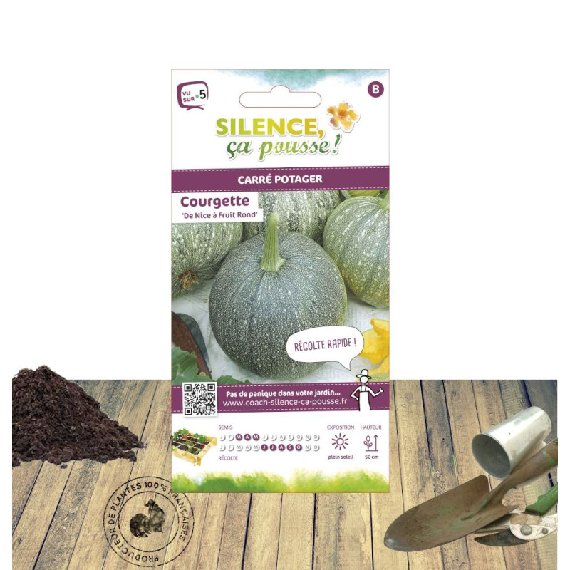 Graines de Courgette De Nice - Silence ça Pousse !