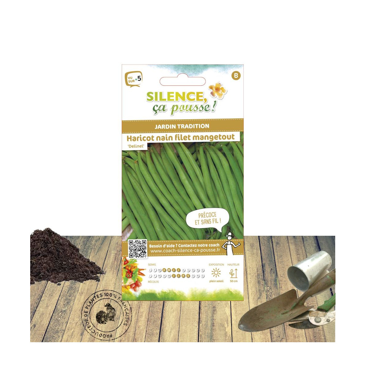 Graines de Haricot Nain mangetout Delinel