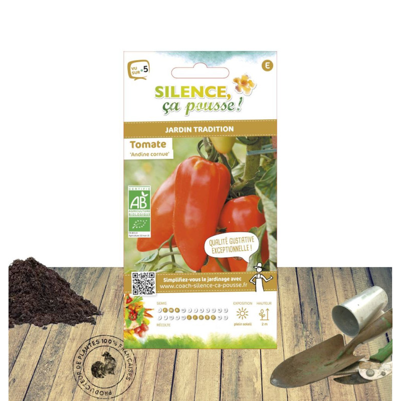 Graines de Tomate Andine Cornue - Sans traitement - Silence ça Pousse !
