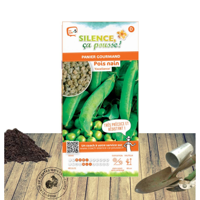 Graines de Pois Nain grain ridé Excellence - Silence ça Pousse !