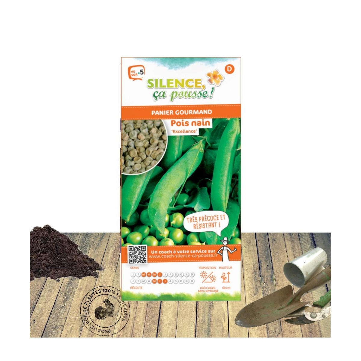 Graines de Pois Nain grain ridé Excellence