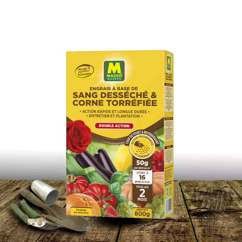 Sang desséché et corne torréfiée mélangés Masso Garden