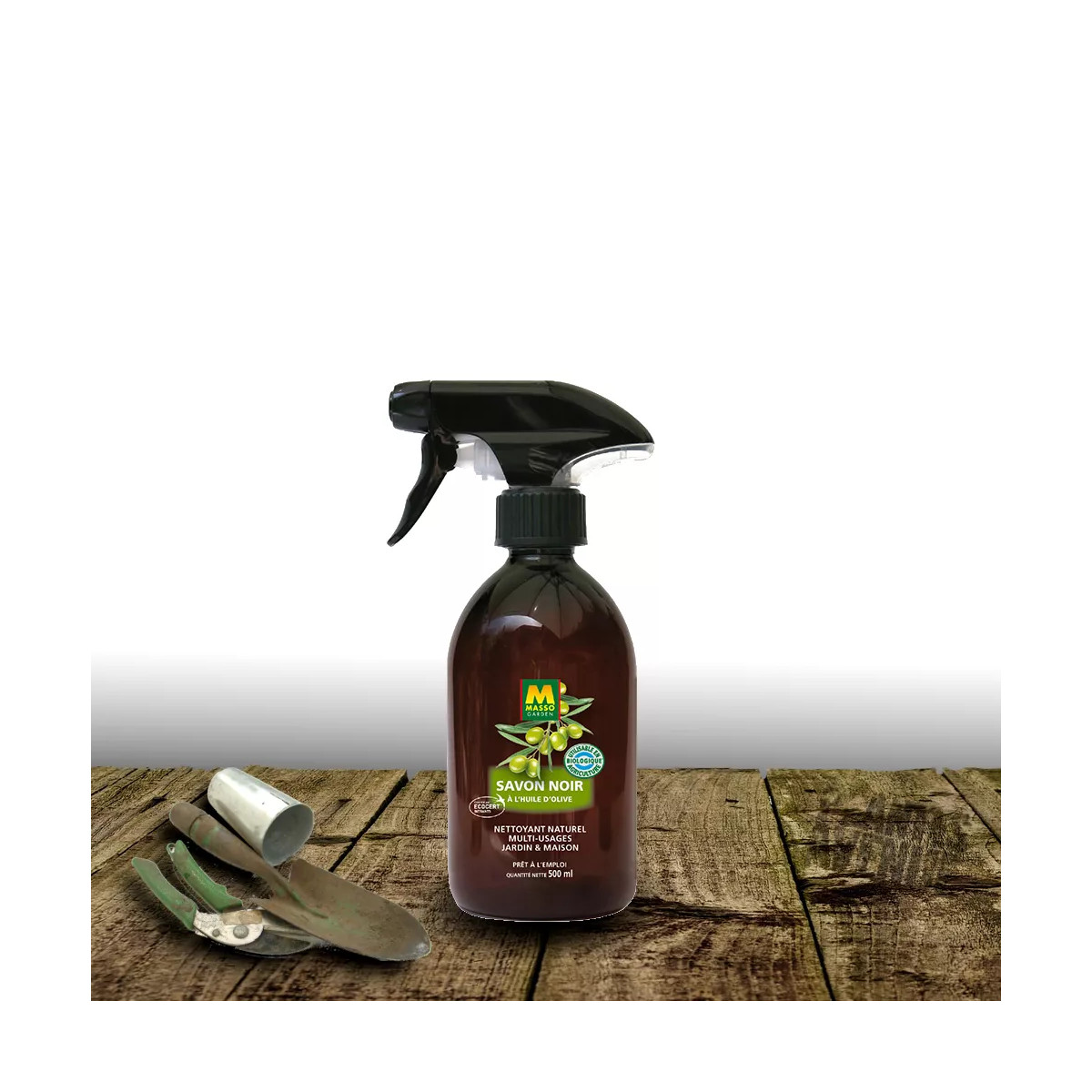 Savon noir spray prêt à l'emploi Masso Garden Savon noir spray prêt à l'emploi Masso Garden