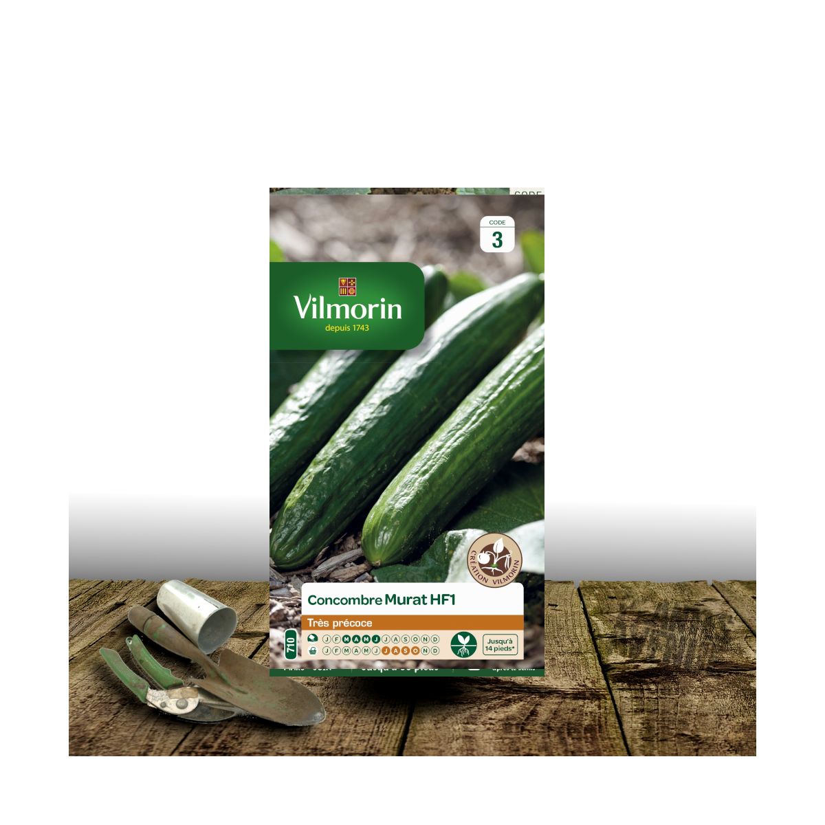 Graines de Concombre Murat HF1 - Vilmorin Graines de Concombre Murat HF1 - Vilmorin
