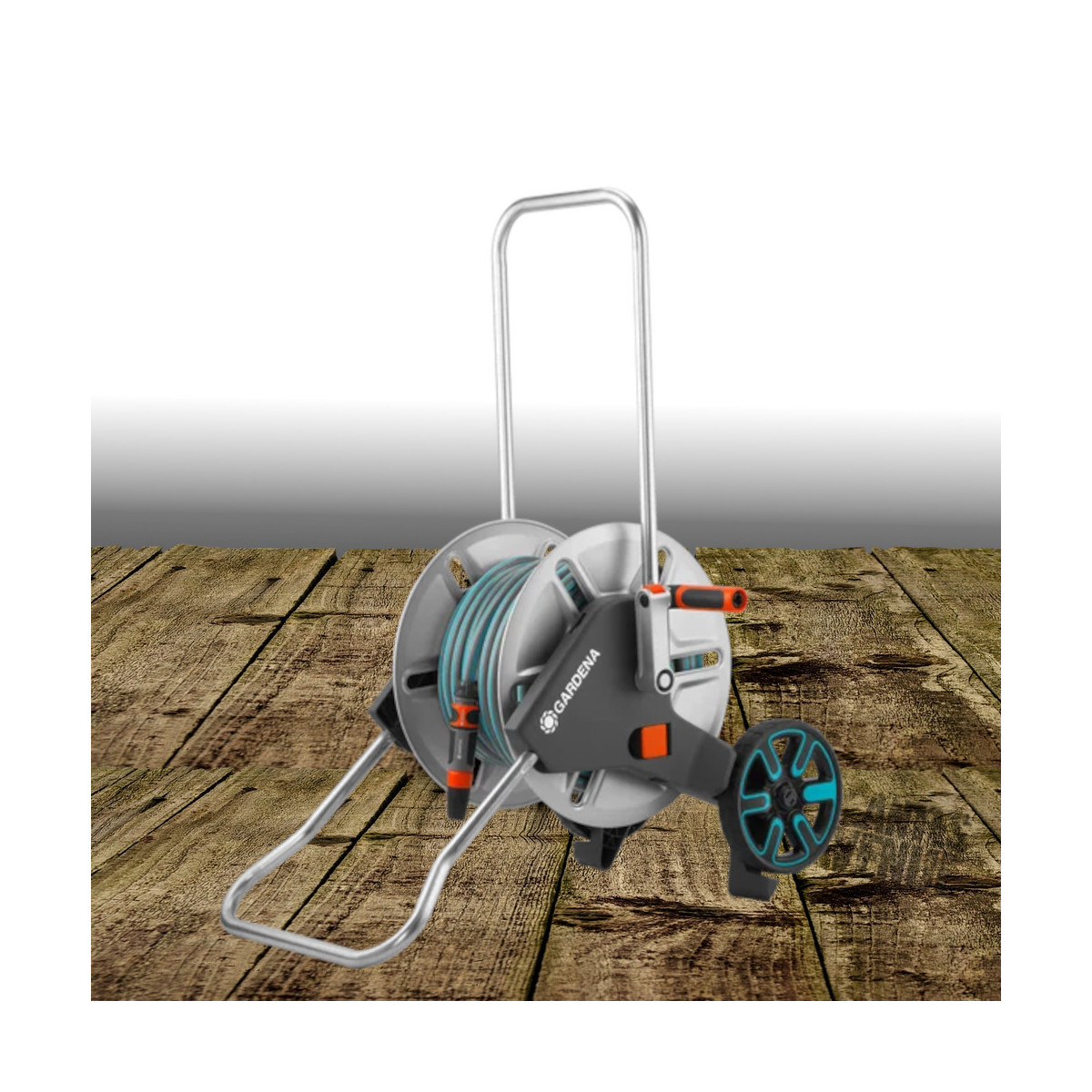 Dévidoir sur roues CleverRoll M métal + tuyau 25 m - Gardena Dévidoir sur roues CleverRoll M métal + tuyau 25 m - Gardena
