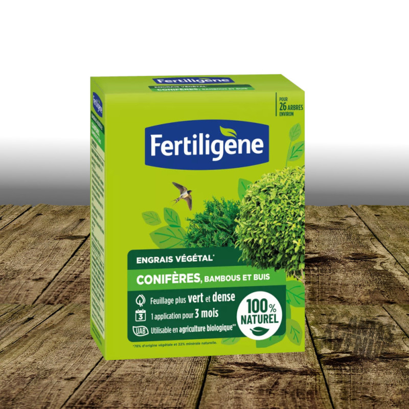 Engrais conifères, bambous et buis enrichi en Zéolite - Fertiligène