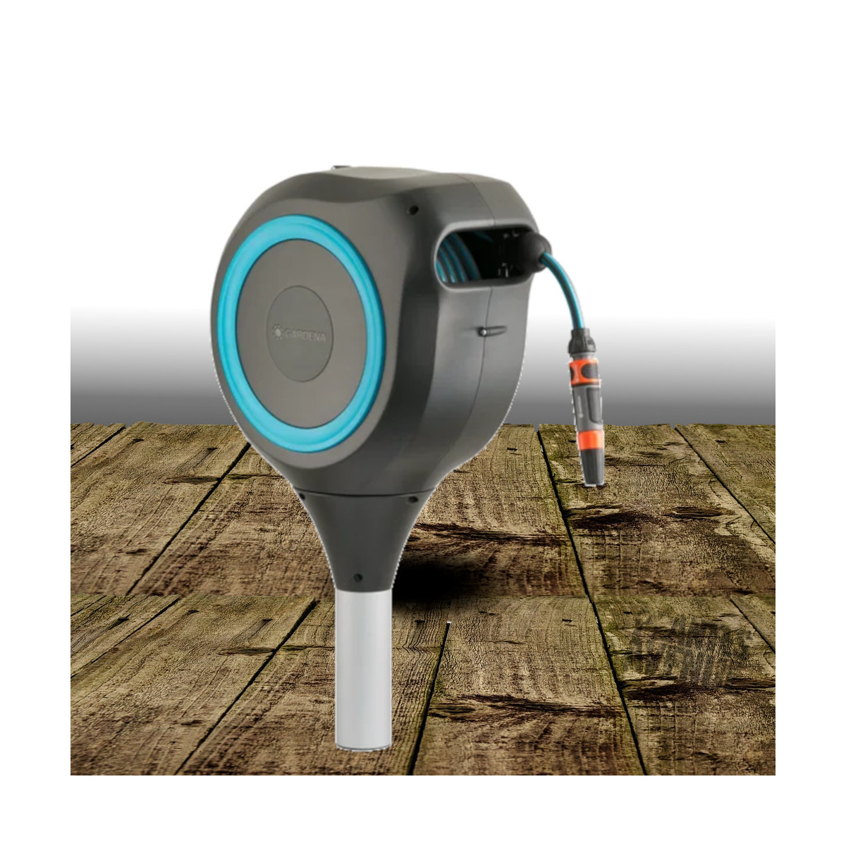 Dévidoir automatique sur pic RollUp M 20 m - Gardena Dévidoir automatique sur pic RollUp M 20 m - Gardena