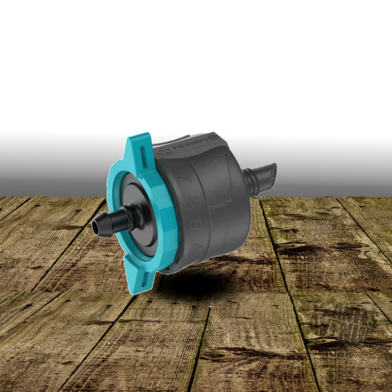 Goutteur fin de ligne réglable et régulateur de pression 1 - 8 l/h - Micro-Drip - Gardena