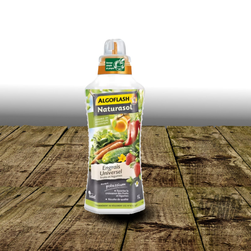 Engrais Universel Liquide Fruits et Légumes Utilisable en agriculture biologique - Algoflash