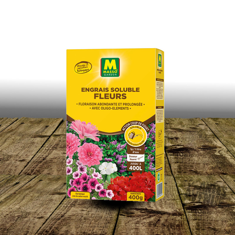 Engrais soluble fleurs - Masso Garden