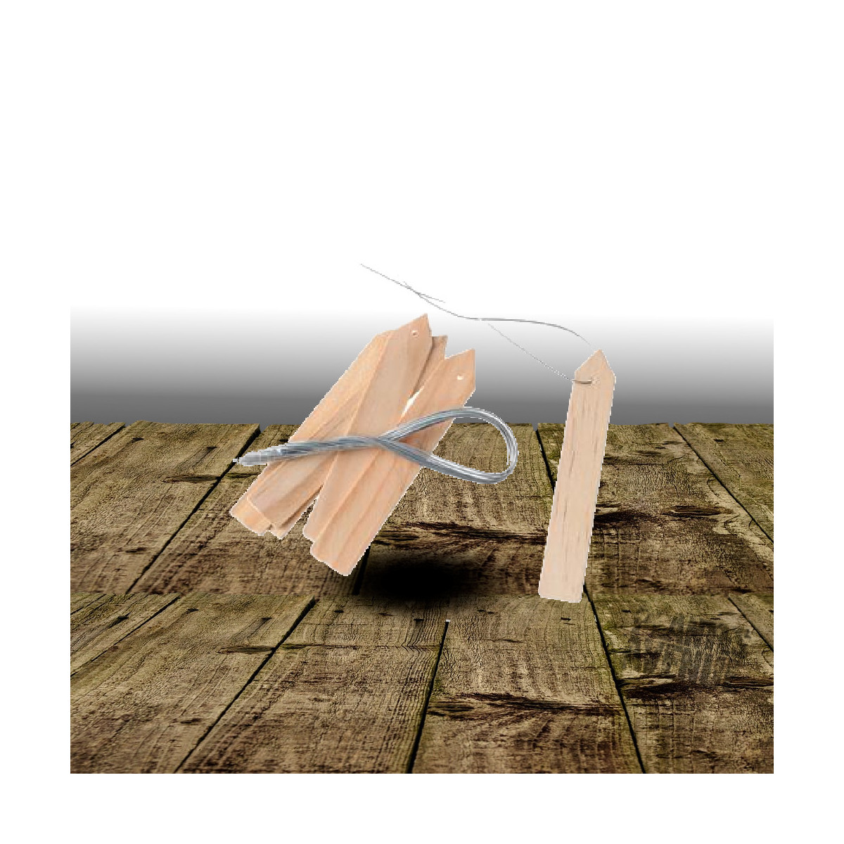 Etiquettes à suspendre en bois - Nature® Etiquettes à suspendre en bois - Nature®