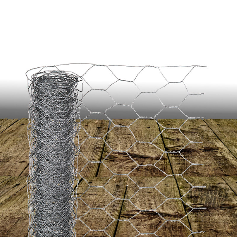 Grillage maille hexagonale galvanisé 25 mm - Nature®