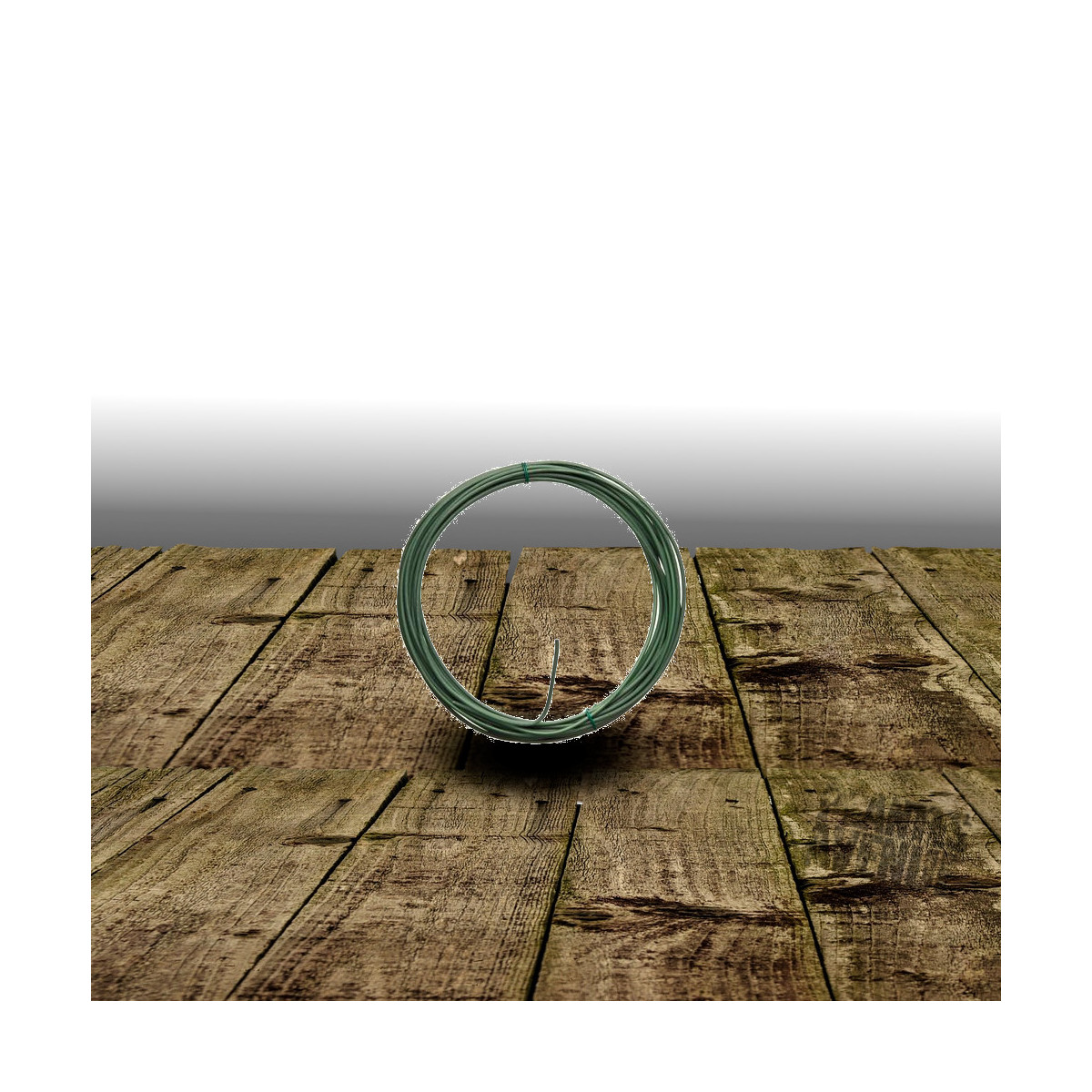 Fil de fer galvanisé plastifié vert 2 mm - Nature®