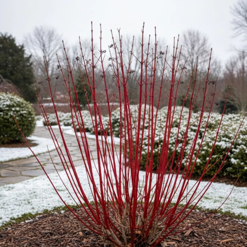 Cornouiller blanc Baton Rouge® 'Minbat', Cornus