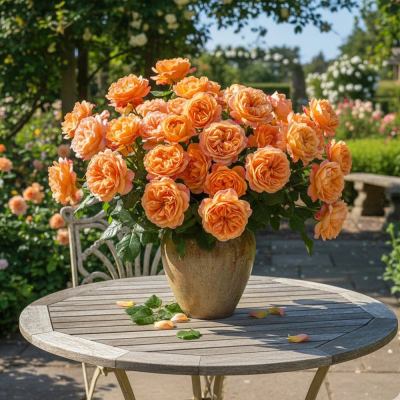 Rosier ancien Lady of Shalott® 'Ausnyson'