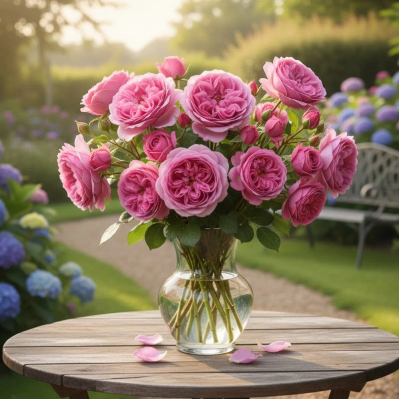 Rosier ancien Bernadette Lafont® 'Sauvachild'