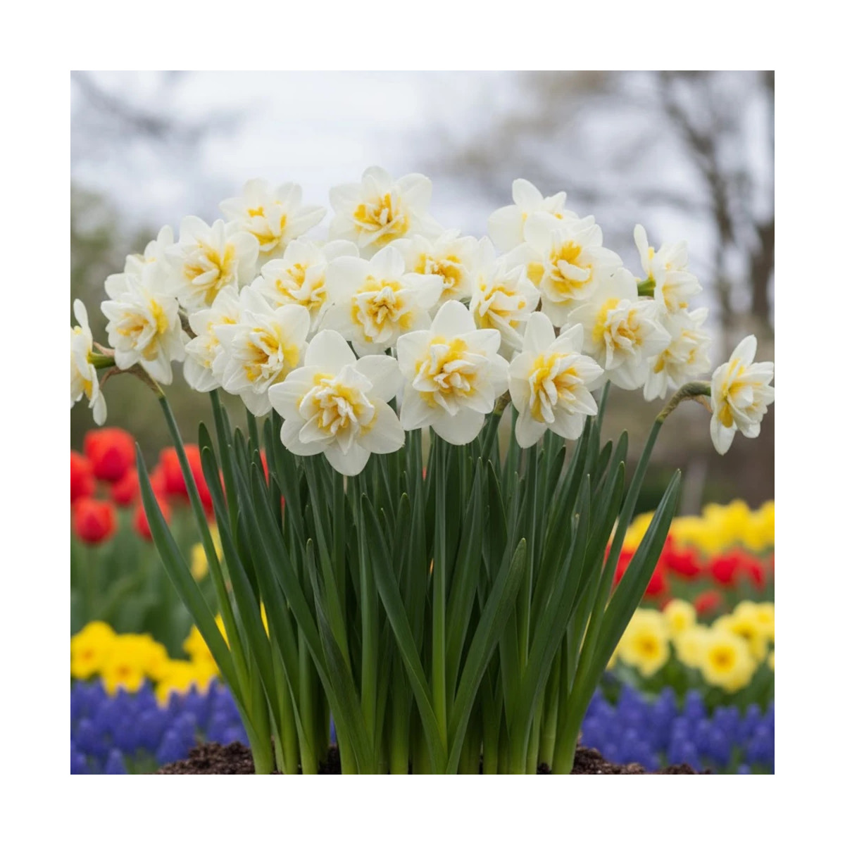 Bulbe de Narcisse double White Lion