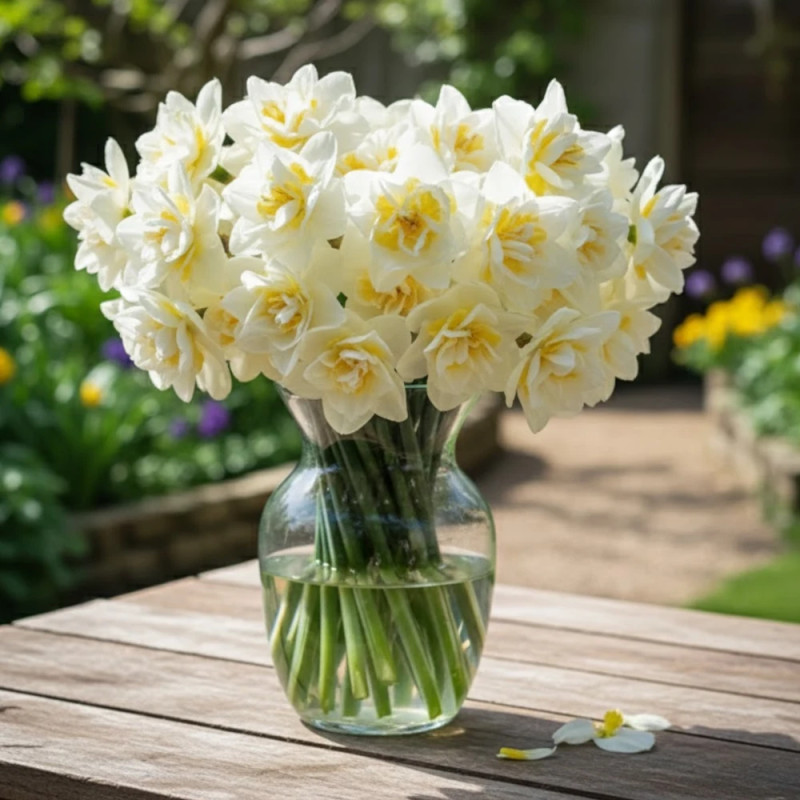 Bulbe de Narcisse double White Lion