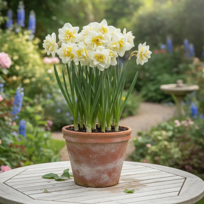 Bulbe de Narcisse double White Lion