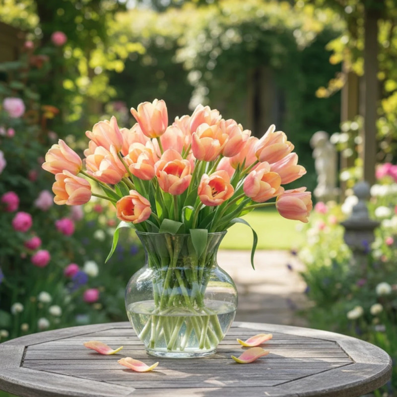 Bulbe de Tulipe simple hative Apricot Foxx