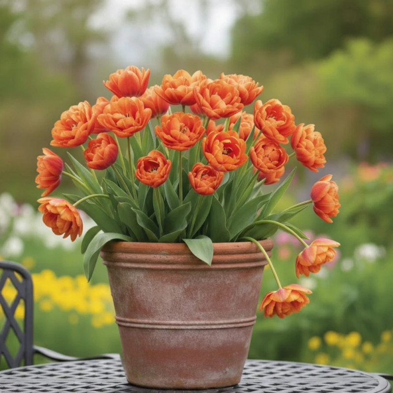 Bulbe de Tulipe double tardive Orange Princess