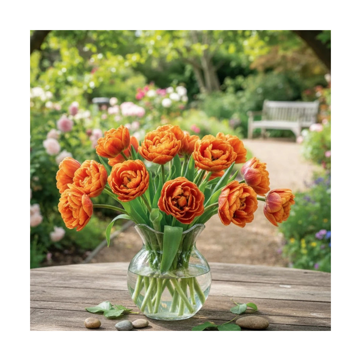 Bulbe de Tulipe double tardive Orange Princess