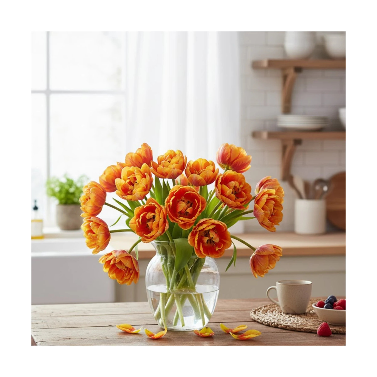 Bulbe de Tulipe double tardive Orange Princess