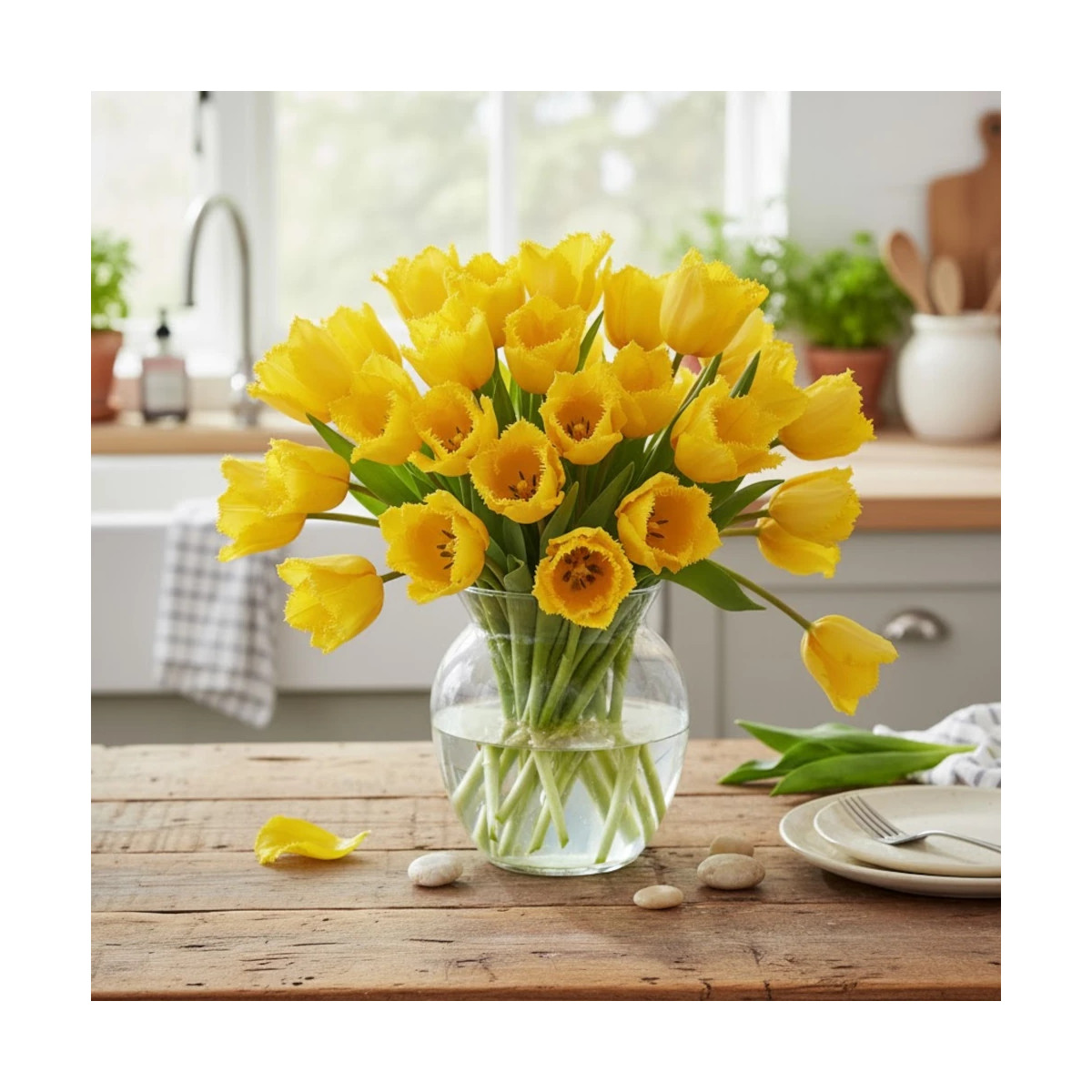 Bulbe de Tulipe dentelle Cristal Sue Bulbe de Tulipe dentelle Cristal Sue