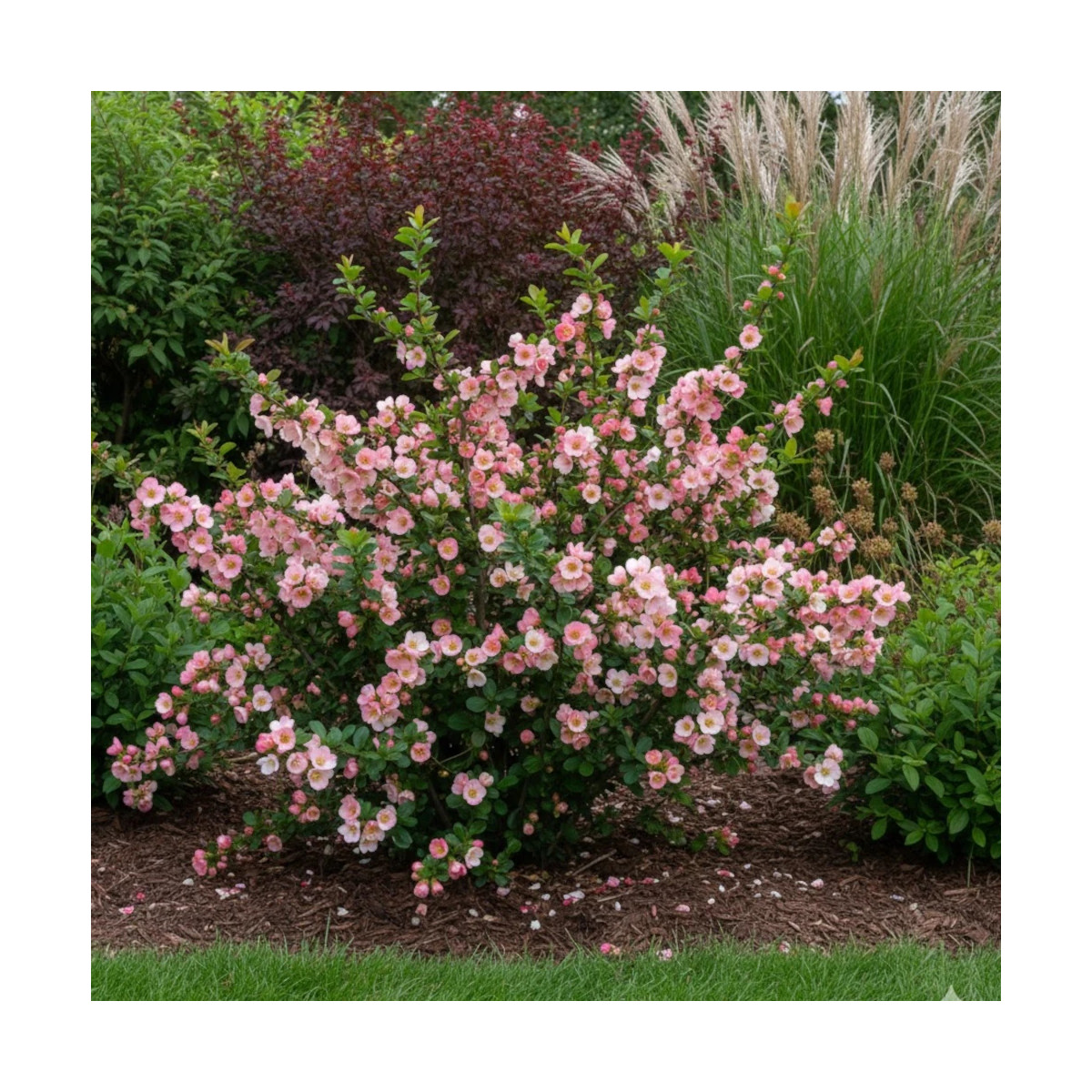 Cognassier du Japon Flocon Rose, Chaenomeles