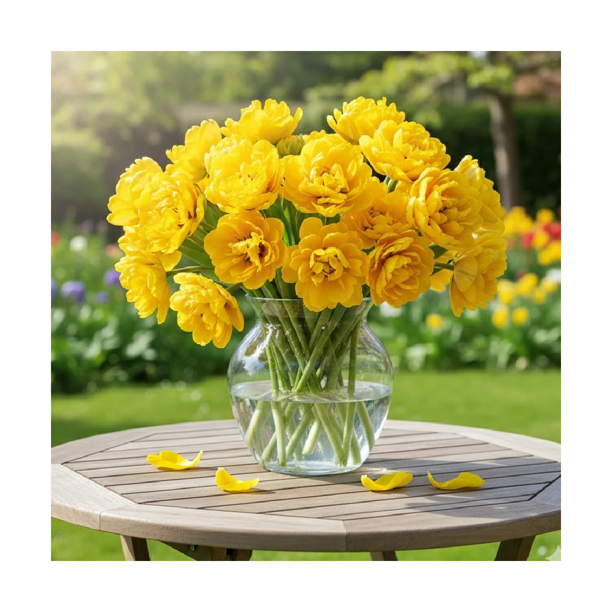 Bulbe de Tulipe double tardive Yellow Pomponette