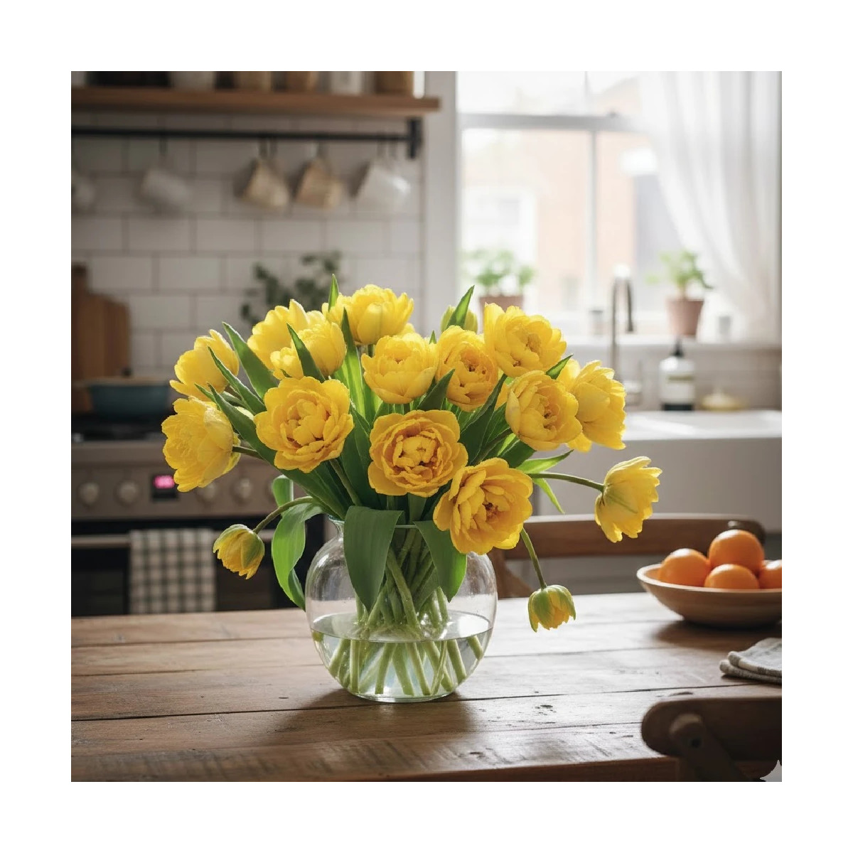 Bulbe de Tulipe double tardive Yellow Pomponette