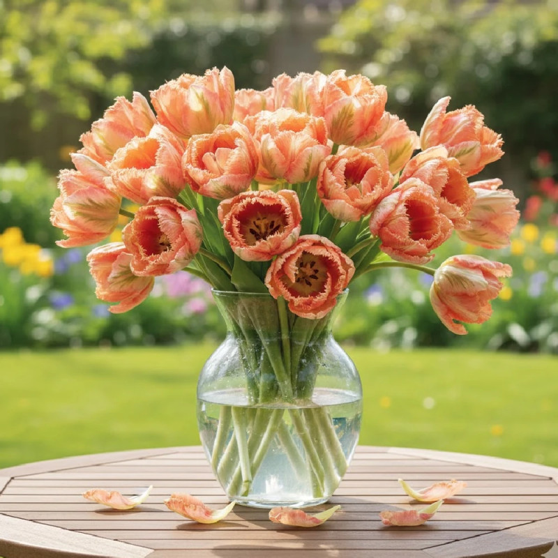 Bulbe de Tulipe Perroquet Apricot Parrot