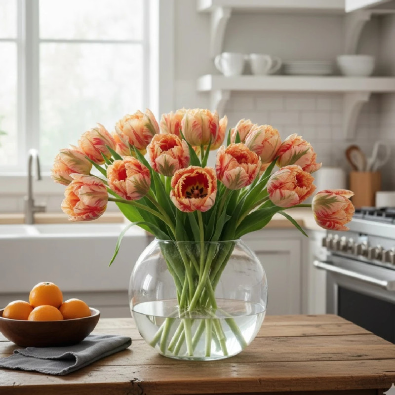 Bulbe de Tulipe Perroquet Apricot Parrot