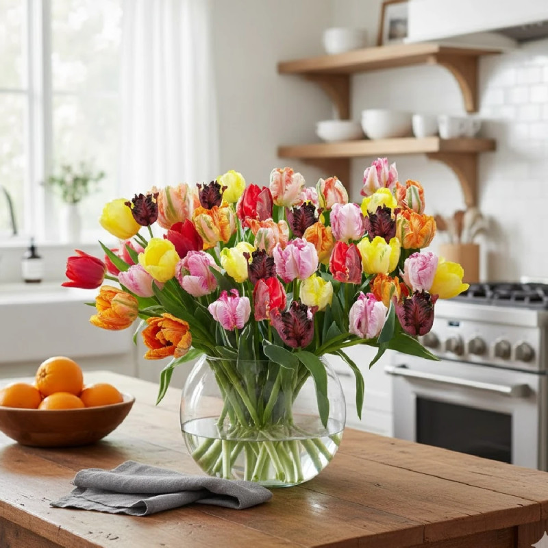 Bulbe de Tulipe perroquet Variées