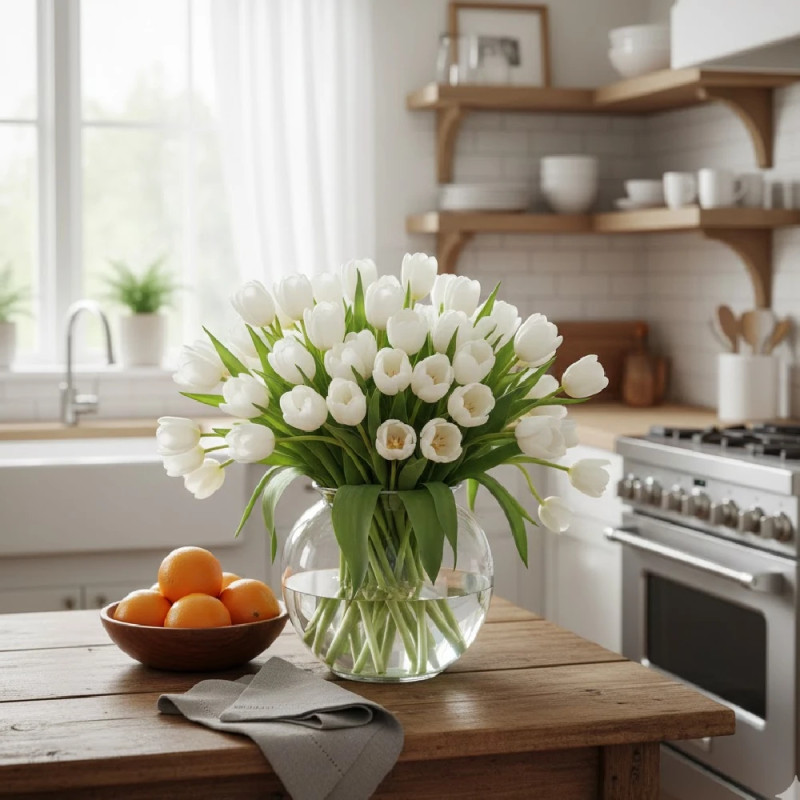 Bulbe de Tulipe simple hâtive White Marvel