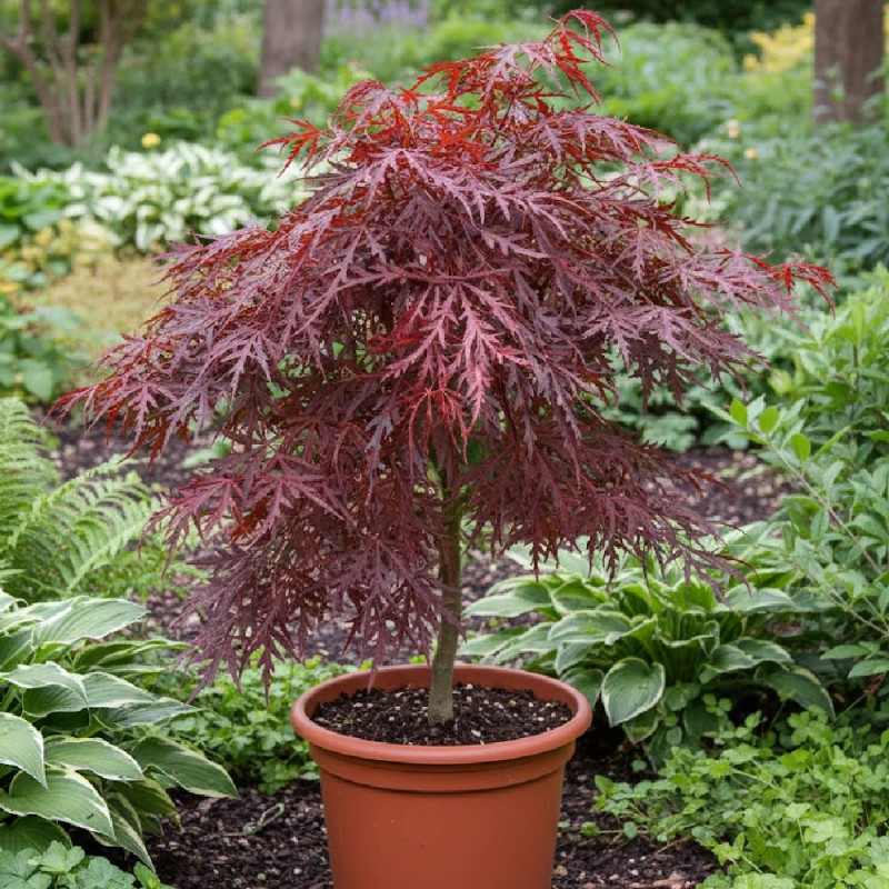 Érable du Japon Crimson Queen, Acer palmatum