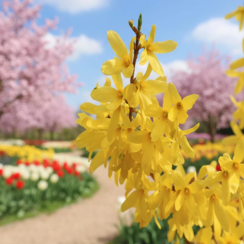 Forsythia Spectabilis, Mimosa de Paris