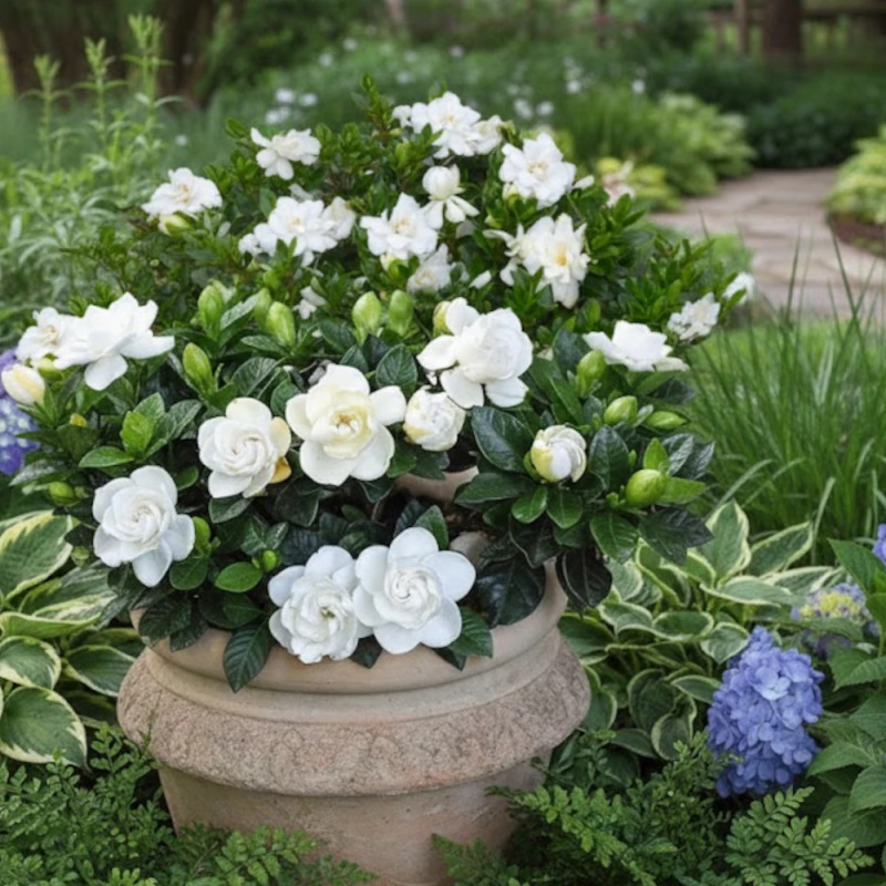 Gardenia First Edition® 'Double Mint', Gardénia, Jasmin du Cap